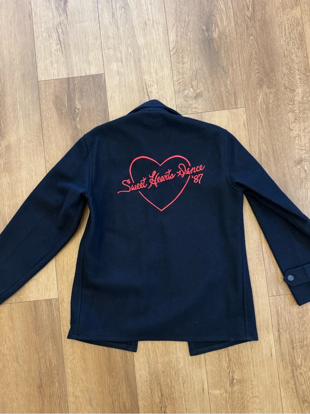 Sweet Hearts Dance 1987 Cast Crew Jacket Johnson Woolen Mills Movie Coat Sz 40